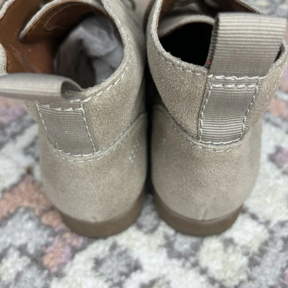 Franco Sarto Chukka Ankle Booties Beige‎ Suede Leather 8 Palazzo Boho Casual